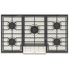 Fulgor Milano 36 Inch Pro-Style Gas Cooktop, Stainless Steel - F4PGK365S1