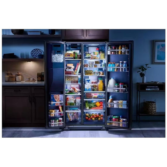 Maytag 36 Inch Counter-Depth Side-by-Side Refrigerator with External Ice & Water Dispenser - MRSC6636RZ