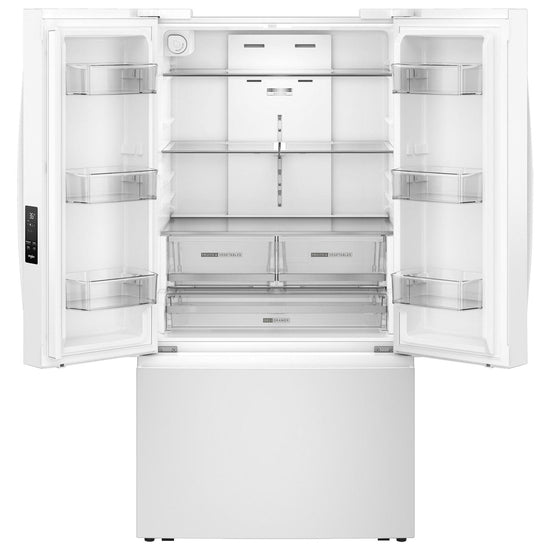 Whirlpool 36 Inch French Door Refrigerator with 30.52 cu. ft. Capacity, White - WRFF3136SW