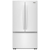 Whirlpool 36 Inch French Door Refrigerator with 30.52 cu. ft. Capacity, White - WRFF3136SW
