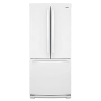 Whirlpool 30 Inch French Door Refrigerator with 19.68 cu. ft. Capacity, White - WRF560SFHW