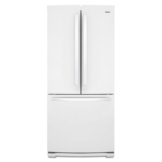 Whirlpool 30 Inch French Door Refrigerator with 19.68 cu. ft. Capacity, White - WRF560SFHW