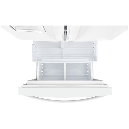 Whirlpool 30 Inch French Door Refrigerator with 19.68 cu. ft. Capacity, White - WRF560SFHW