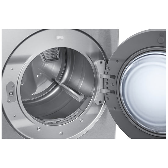 Samsung 7.6 Cu. Ft. Electric Steam Dryer, Silver Steel - DVE53BB8900TAC