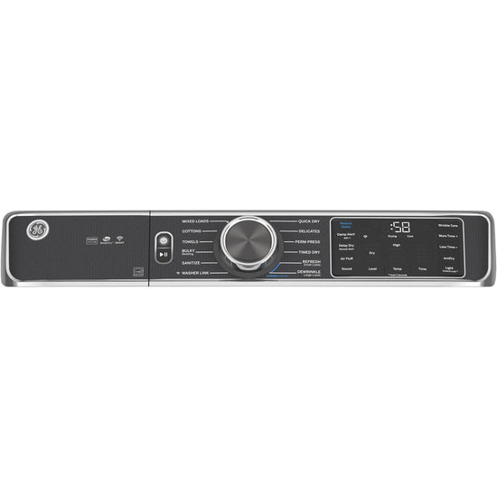 GE 7.8 Cu. Ft. Electric Steam Dryer, Sapphire Blue - GFD85ESMNRS