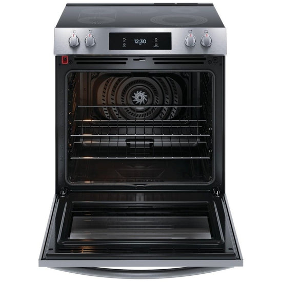 Frigidaire 30 Inch Electric Range with 6.2 cu. ft. Capacity, Smudge-Proof Stainless Steel - GCFE306CBF
