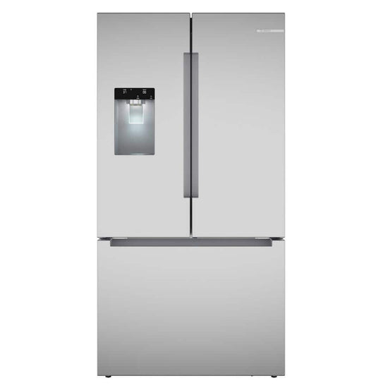 Bosch 36 Inch French Door Refrigerator with External Water and Ice, Stainless Steel - B36FD10ENS