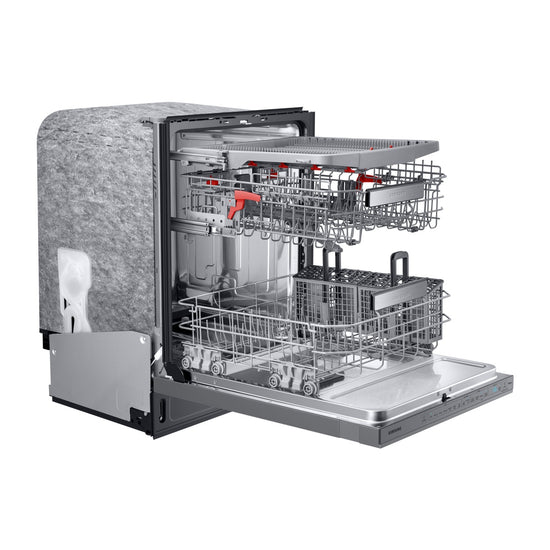 Samsung Smart Linear Wash 39 dBA Dishwasher with 3rd Rack, Stainless Steel - DW80R9950US/AC