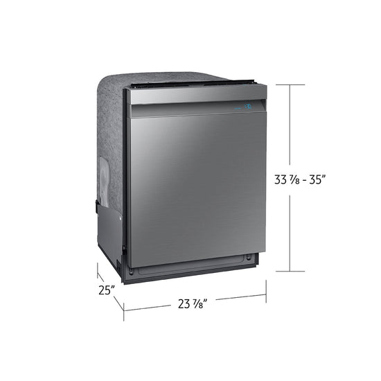 Samsung Smart Linear Wash 39 dBA Dishwasher with 3rd Rack, Stainless Steel - DW80R9950US/AC