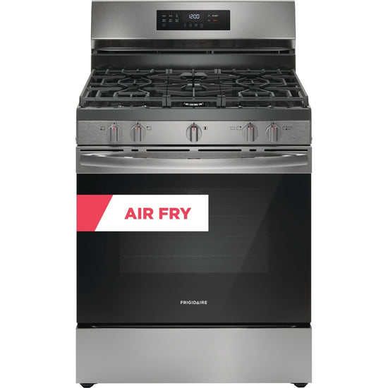 Frigidaire 30 Inch Freestanding Gas Range with 5.1 cu. ft. Capacity, Stainless Steel - FCRG3083AS