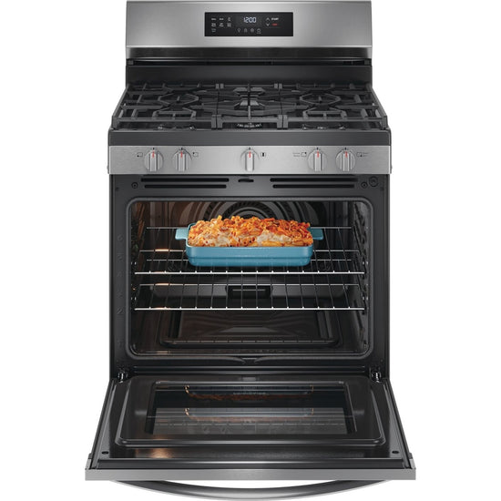 Frigidaire 30 Inch Freestanding Gas Range with 5.1 cu. ft. Capacity, Stainless Steel - FCRG3083AS