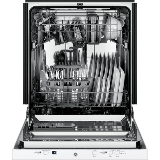 GE ADA Compliant Dishwasher with Sanitize Cycle, White - GDT225SGLWW