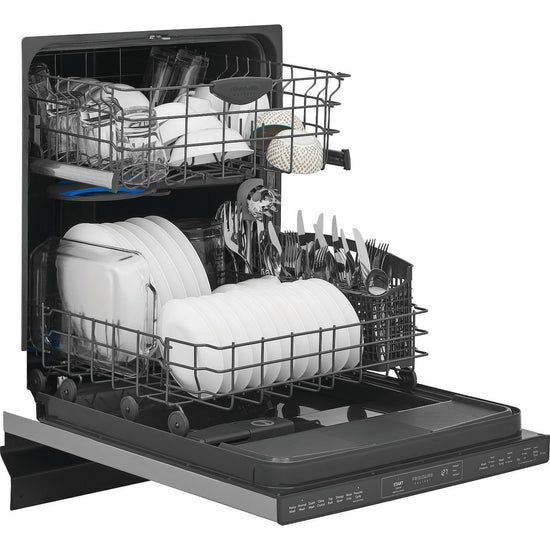 Frigidaire 24 Inch Fully Integrated Dishwasher with 14 Place Settings, Black Stainless Steel - GDPP4517AD