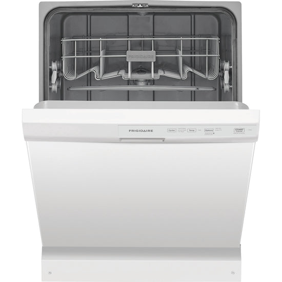 Frigidaire 24 Inch Built-In Front Control Dishwasher, White - FFCD2413UW