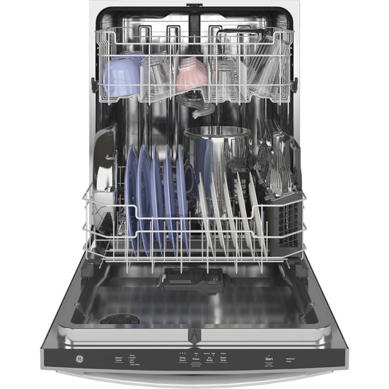 GE Top Control Dishwasher with Stainless Steel Interior, Dry Boost - GDT665SMNES