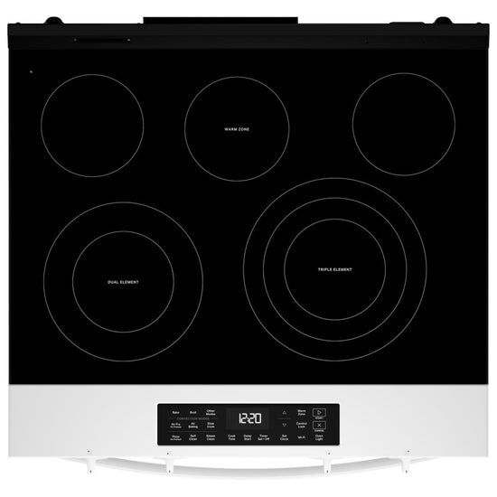Whirlpool 5.3 cu. ft. Freestanding Electric Range with No Preheat Air Fry, White - YWSES5030SW