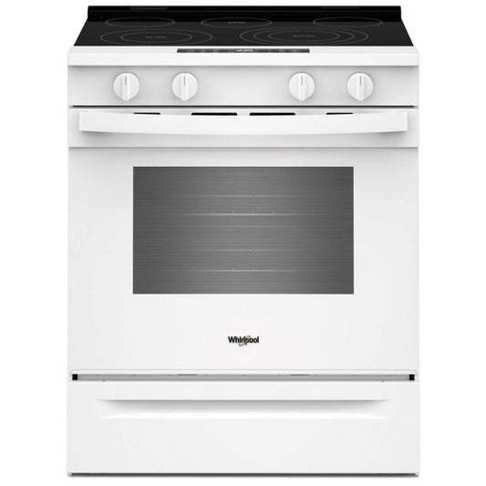Whirlpool 30 Inch Slide-In Electric Range with 5.3 Cu. Ft. Capacity, White - YWSES5030SW