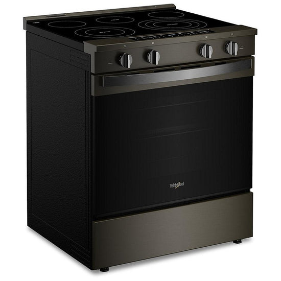 Whirlpool 30 Inch Smart Slide-In Electric Range with 5.3 cu. ft. Capacity, Black Stainless Steel - YWSES7530RV