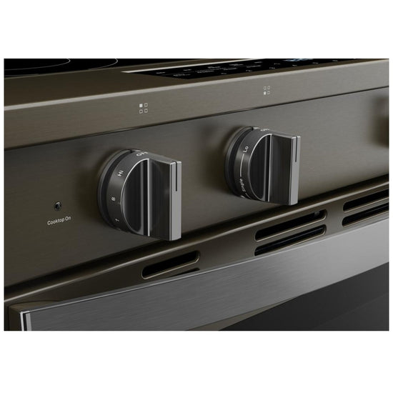 Whirlpool 30 Inch Smart Slide-In Electric Range with 5.3 cu. ft. Capacity, Black Stainless Steel - YWSES7530RV