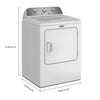 Maytag 7.0 Cu. Ft. Electric Dryer, White - YMED4205SW