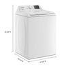 Whirlpool 4.3 cu. ft. Top Load Washer in White with 2-in-1 Removable Agitator - WTW4107SW