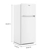 Whirlpool 28 Inch Top-Freezer Refrigerator with 16.3 Cu. Ft. Capacity, White - WRTX5028PW