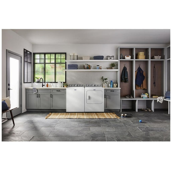 Maytag 7.0 cu. ft. Electric Dryer with Steam Refresh, White - YMED5605RW