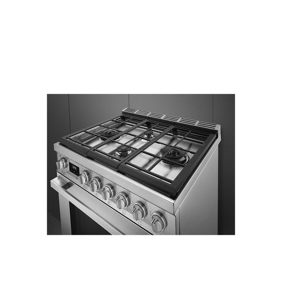 Smeg 30 Inch Dual Fuel Range, Stainless Steel - CPF30UGMWH (Ships in 7-10 days)