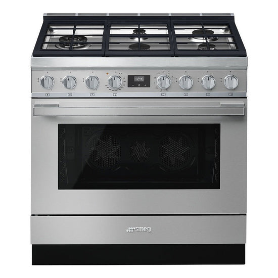 Smeg 36 Inch Portofino Series Gas Range with 4.5 cu. ft. Oven Capacity - CPF36UGMR (Ships in 7-10 days)