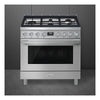 Smeg 36 Inch Portofino Series Gas Range with 4.5 cu. ft. Oven Capacity - CPF36UGMR (Ships in 7-10 days)