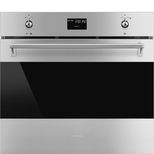 Smeg 30 Inch Built-In Electric Wall Oven with 3.92 cu. ft. Capacity, Stainless Steel - SOPU3302TPX (Ships in 7-10 days)
