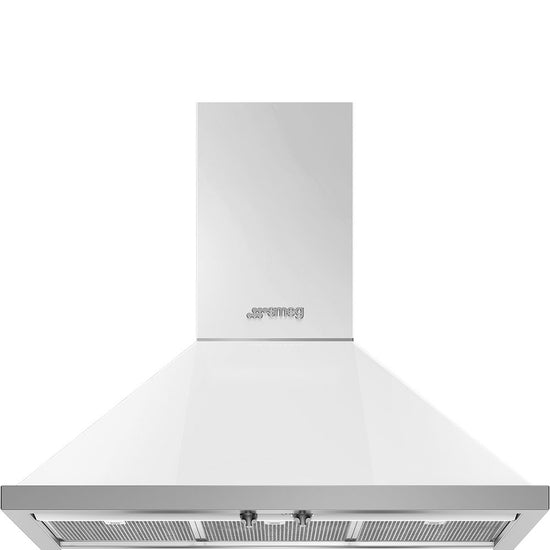 Smeg 36 Inch Portofino Wall Hood, White - KPF36UWH