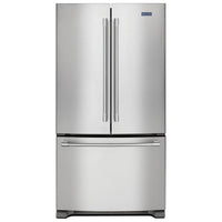 Maytag 33 Inch French Door Refrigerator with 22.1 Cu. Ft. Capacity, Stainless Steel - MRFF5033PZ