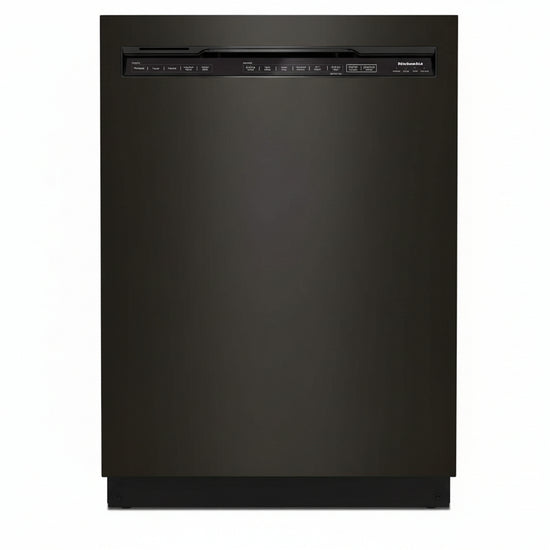 KitchenAid 24 in. Front Control Built-in Dishwasher with Third Level Rack, Black Stainless - KDFM404KBS