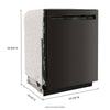KitchenAid 24 in. Front Control Built-in Dishwasher with Third Level Rack, Black Stainless - KDFM404KBS