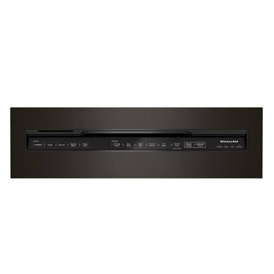 KitchenAid 24 in. Front Control Built-in Dishwasher with Third Level Rack, Black Stainless - KDFM404KBS