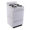 Premier 20 Inch Off-Grid Propane Range, White - BAK100OP-LP