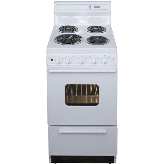 Premier 20 Inch Freestanding Electric Range with 2.5 cu. ft. Capacity, White - EAK220OPO