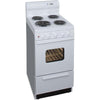 Premier 20 Inch Freestanding Electric Range with 2.5 cu. ft. Capacity, White - EAK220OPO