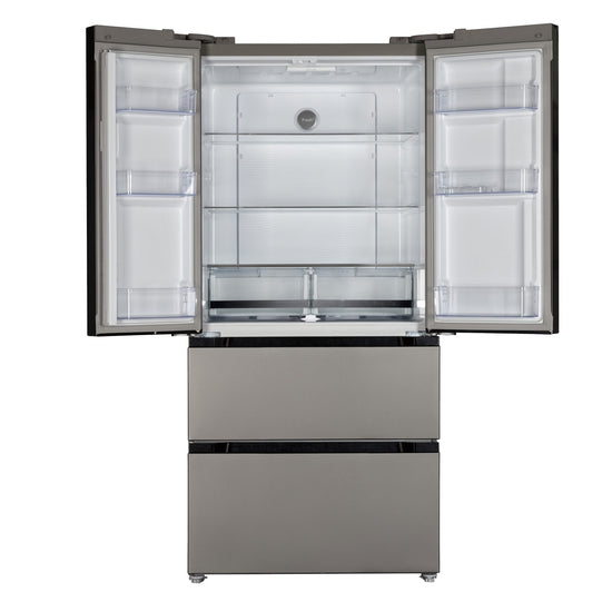 Avanti 33 Inch French Door Refrigerator with 18 cu. ft. Capacity, Stainless Steel - FFFDD18L3S