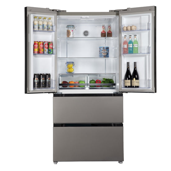 Avanti 33 Inch French Door Refrigerator with 18 cu. ft. Capacity, Stainless Steel - FFFDD18L3S