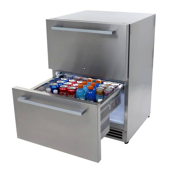 Avanti 5.2 cu. ft. Built-In Outdoor Refrigerator with Dual Drawers, Stainless Steel - OR525U5D