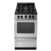 Premier 20 Inch Freestanding Gas Range with 2.42 cu. ft. Oven, Stainless Steel - P20B3102PS-LP