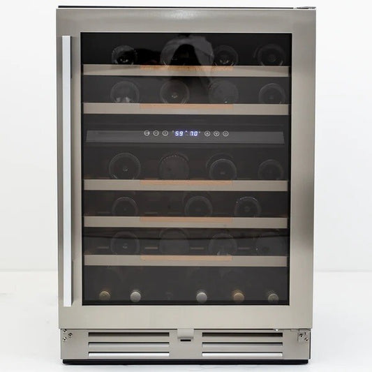 Avanti 24 Inch Built-In Dual Zone Wine Cooler with 46 Bottle Capacity - WCDE46R3S