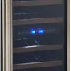 Avanti 15 Inch Dual Zone 28-Bottle Wine Chiller, Stainless Steel - WCF282E3SD