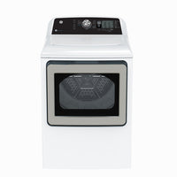 GE 27 Inch Vented Electric Dryer with 7.4 cu. ft. Capacity, White - GTD68EBMRWS