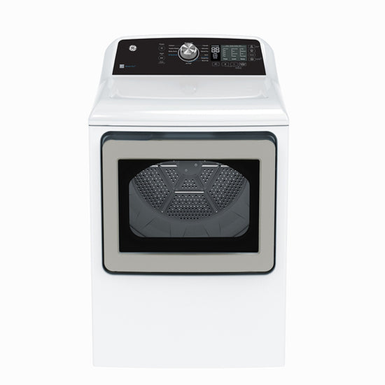 GE 27 Inch Vented Electric Dryer with 7.4 cu. ft. Capacity, White - GTD68EBMRWS