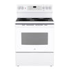 GE 30 Inch Freestanding Electric Range with True Convection and No-Preheat Air Fry, White - JCB840DVWW