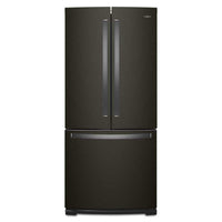 Whirlpool 30 Inch French Door Refrigerator with 19.7 Cu. Ft. Capacity, Black Stainless - WRF560SFHV