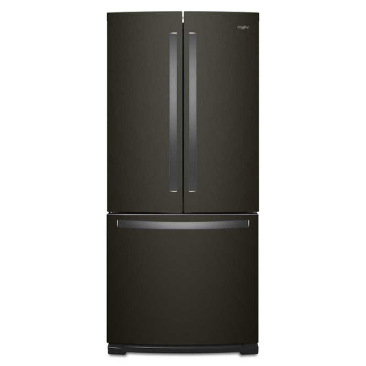 Whirlpool 30 Inch French Door Refrigerator with 19.7 Cu. Ft. Capacity, Black Stainless - WRF560SFHV